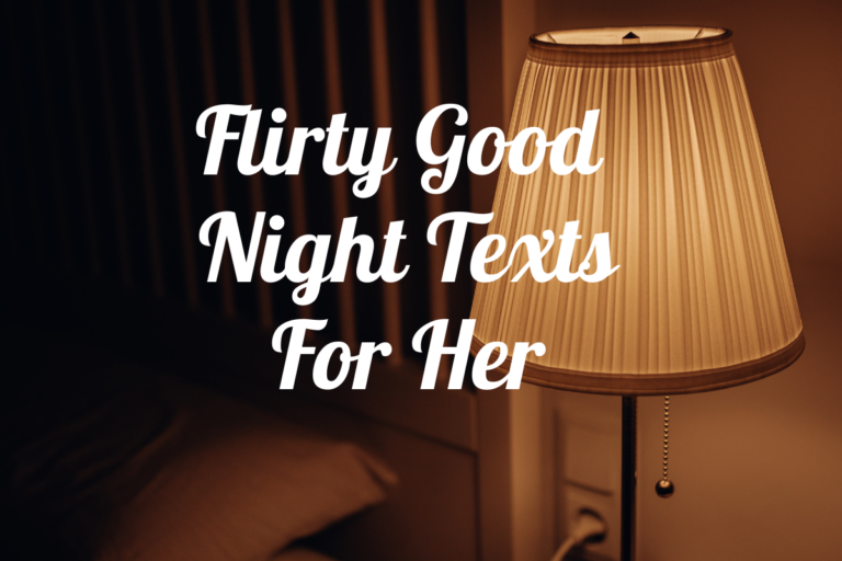 flirty good night texts for her