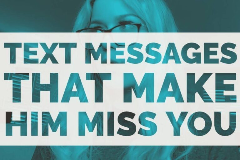 Flirty Texts to Make Him Want You and Keep him thinking About You Nonstop