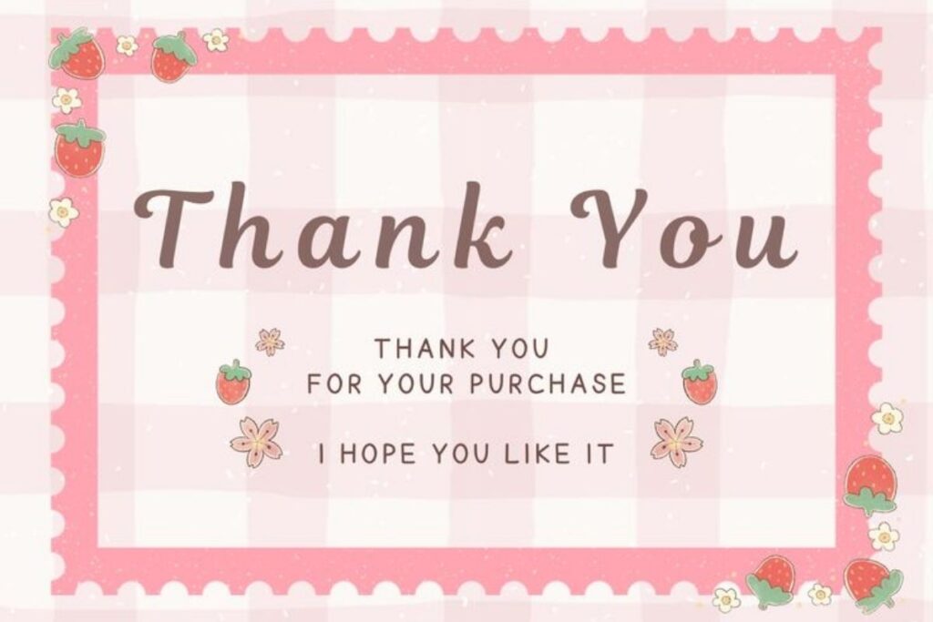 Short and Sweet Thank You For the Money