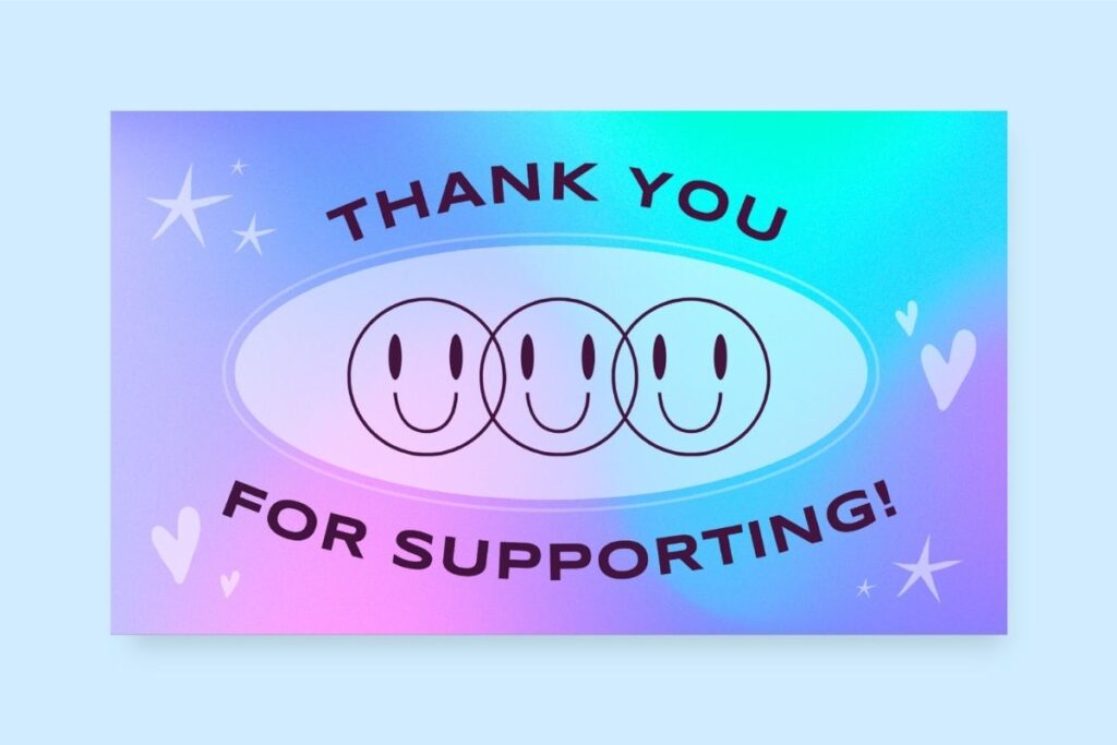 Thank You for Support