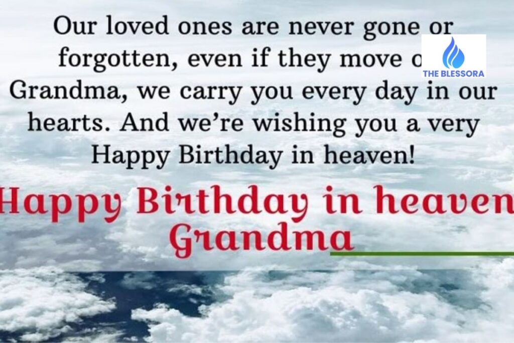 Happy Birthday Wishes for Grandma in Heaven