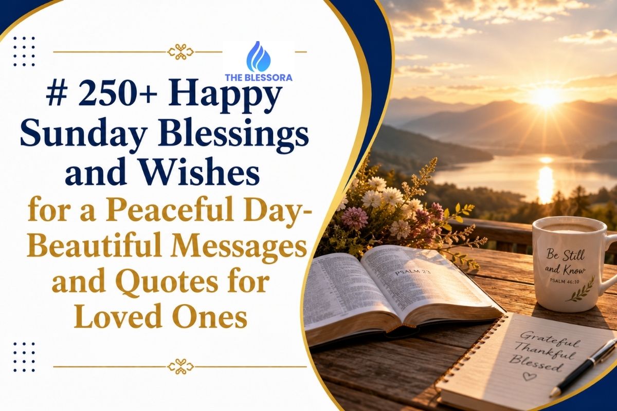 250+ Happy Sunday Blessings and Wishes for a Peaceful Day 250+ Happy Sunday Blessings and Wishes for a Peaceful Day