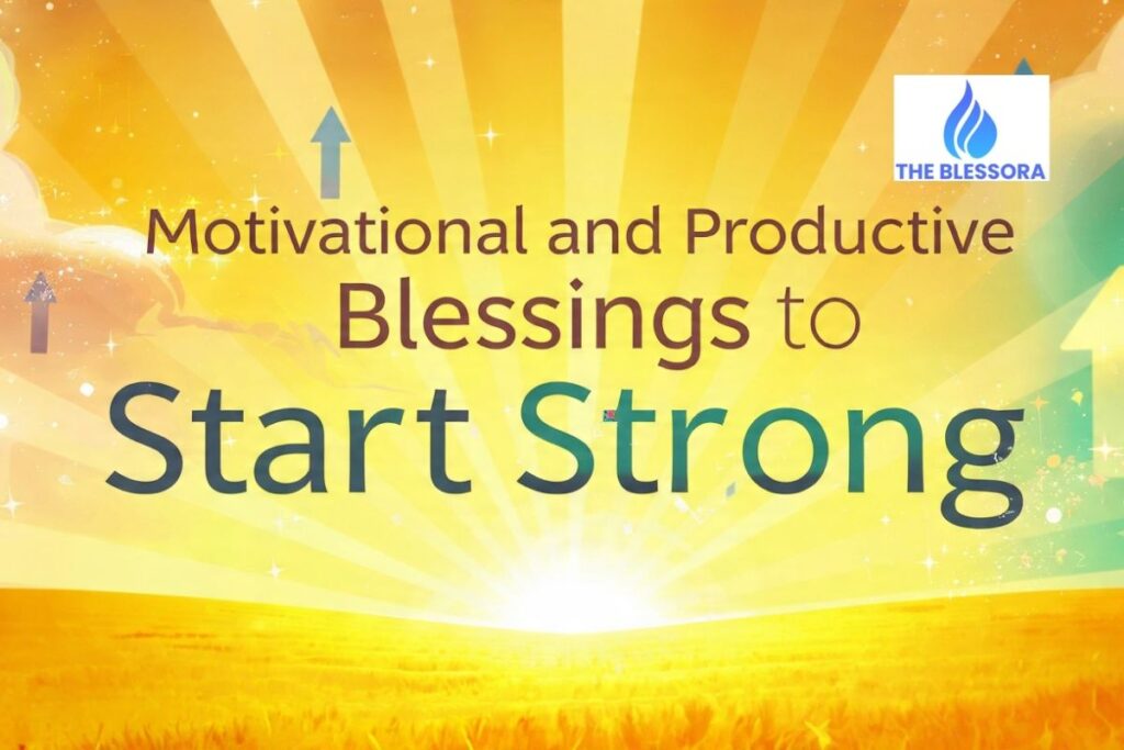 Motivational and Productive Blessings to Start Strong