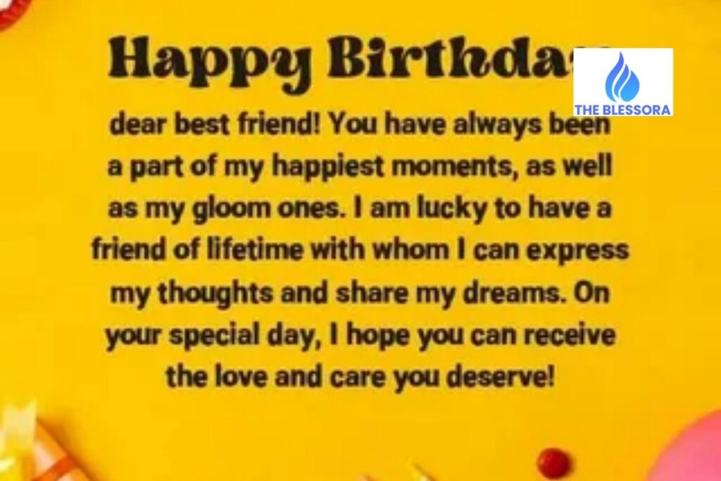 Birthday Paragraph for Best Friend