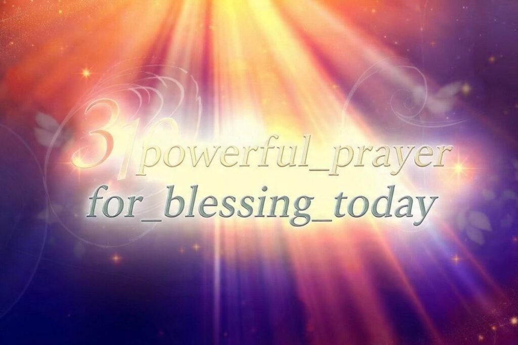 Inspirational Prayer Message For Today